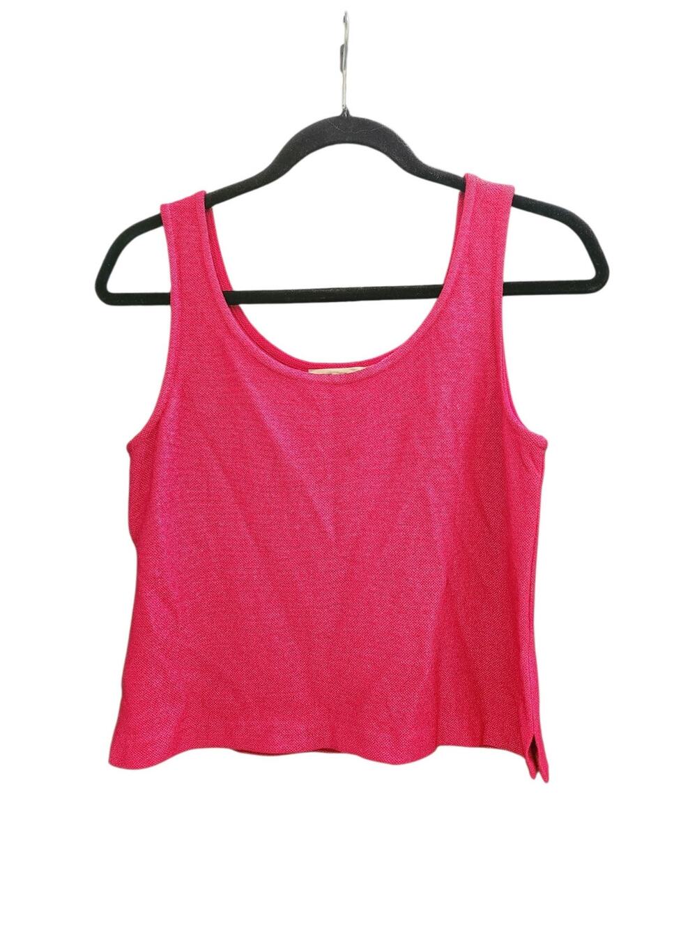 St. John knit shimmer tank top raspberry caviar size 4